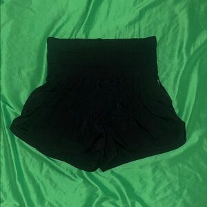 Free People Movement Women's Black High-Waisted Athletic Shorts size Medium